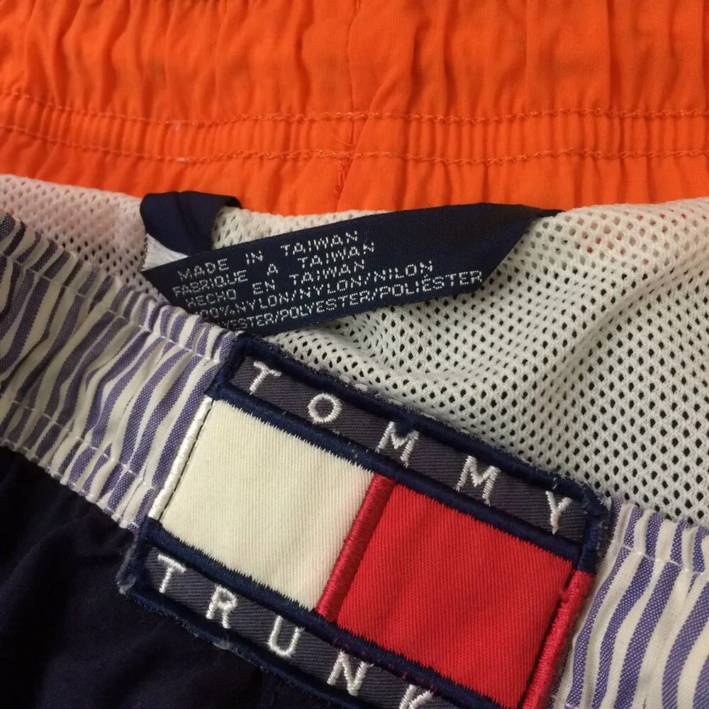 Vintage Y2K Tommy Hilfiger Tommy Trunks Swim Shorts Large Navy
